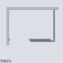 Radaway Idea KDS Душевая дверь 160 см, левая, 10115160-54-01L, черный матовый