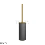 Gessi Ingranaggio-Anello Туалетный ершик напольный, композит черный 63744-716, Gold Br. PVD