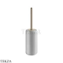 Gessi Goccia Ершик напольный, белая керамика 38043-735, Warm Bronze PVD