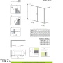 Radaway Vesta S Боковая стенка для шторки на ванну 70 см, 204070-01, хром глянец