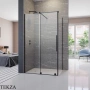 Radaway Furo KDJ Душевая дверь 52,2 см, правая, 10104522-54-01R, черный матовый