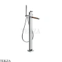 Gessi Jacqueline Смеситель для ванны напольный, с гарнитуром 77028-031, хром глянец