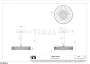 Gessi Pelle Tresse Верхняя лейка с потолочным кронштейном D30,5 см, 78150-707, Black Metal Brushed PVD