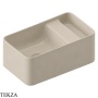 ArtCeram Brooklyn раковина подвесная и накладная The.Saniglaze с боковым сухим отсеком BNL004 59 34, Sand матовый