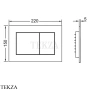 TECE TECEplanus Панель смыва, 2 клавиши 9240365, бронза классик