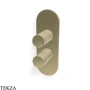FIMA Carlo Frattini Slide Термостат для душа, 2-3 потока, внешняя часть F5809X7HS, шампань Brushed