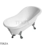 Flaminia Evergreen ванна отдельностоящая на лапах Crystal-Tech 170×80×71 см, белый, ножки хром, глянец