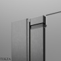 Radaway Nes PND I Шторка на ванну двустворчатая 140 см, правая R, 10010140-92-01R, брашированная оружейная сталь