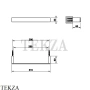 Gessi Rettangolo Держатель для банного полотенца 30 см 20897-031, хром глянец