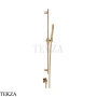 Gessi Inverso Diamantato Штанга в комплекте с душевой лейкой и выводом 73641-735, Warm Bronze PVD