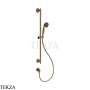 Gessi VENTI20 Штанга в комплекте с душевой лейкой, шланг, вывод 65141-791, Deep Bronze Br. PVD