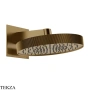 Gessi Inverso RIGATO Верхняя душевая лейка с кронштейном 63549-791, Deep Bronze Brushed PVD