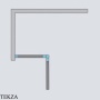 Radaway Nes PND II Шторка на ванну двустворчатая 100 см, правая R, 10009100-01-01R, хром глянец