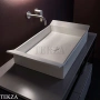 Flaminia BOX 60 раковина накладная 72,5×40×15 см, белый Latte матовый