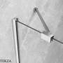Radaway Essenza 8 KDJ Душевая дверь 51,2 см, левая, 10480512-01-01L, хром глянец