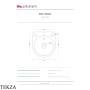 ArtCeram Won раковина подвесная и накладная The.Saniglaze с боковой площадкой WNL004 69 34, Ivy глянец
