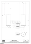 Gessi 316 ACCESSORIES Ёршик подвесной, композит черный 54720-239, Steel Brushed