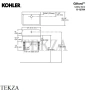 Kohler Gilford Мойка кухонная 61 с фартуком, одно отверстие K-12784-0, белый глянец