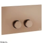 Gessi Incastri Клавиша смыва для инсталляции Viega prevista 75621-708, медь Brushed