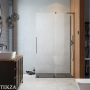 Radaway Furo SL Walk-in Душевая дверь 58,8 см, левая, 10306588-92-01L, брашированная оружейная сталь