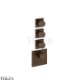 Gessi Incastri Термостат для душа 3 потока, внешняя часть 75306-845, бронза Dark Brush