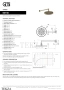 Gessi Incastri RIGATO Верхняя лейка D25 с кронштейном из стены 63745-727, шампань Brushed