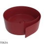 Flaminia Roll раковина накладная 44×44×17 см, красный Rosso Rubens матовый