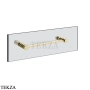 Gessi Pelle Tresse Полотенцедержатель для крепления на стекло, 30 см 78611-710, Brass PVD