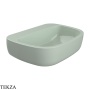 Flaminia MONO раковина накладная или подвесная 64×48×18,5 см, зелёный Verde Giada глянец