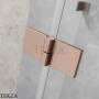 Radaway Essenza 8 SL PND II Шторка на ванну распашная с неподвижным сегментом 140 см, открывание направо, 10500140-93-01R, брашированная медь