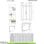 Radaway Premium Pro PDD Комплект боковых стенок 100Lх90R см, 1013900-01-01, хром глянец