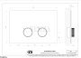 Gessi ANELLO Клавиша смыва для инсталляции Geberit omega 12 54627-299, Black XL