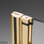 Radaway Nes PND I Шторка на ванну двустворчатая 140 см, левая L, 10010140-09-01L, золото глянец