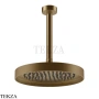 Gessi Inverso Diamantato Верхняя лейка с кронштейном D25,0 см 63650-791, Deep Bronze Brushed PVD