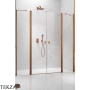 Radaway Nes DWD II Комплект неподвижных стенок душевой двери 87 см, 10041087-93-01, брашированная медь