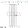 Margaroli CIELO 480/XXL Полотенцесушитель для ГВС 480XXL08CR, хром глянец