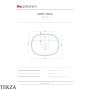 ArtCeram Whisky раковина накладная овальная The.Saniglaze с 1 отверстием WHL003 68 34, Paprika глянец