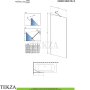 Radaway Modo PNJ Шторка на ванну неподвижная одностворчатая 50 см, 10006050-91-01, брашированный никель