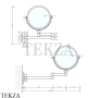 Decor Walther Round SPT 33 Косметическое зеркало, 5х увеличение 0110900, хром глянец