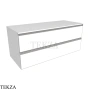 Flaminia Cubika тумба под раковину подвесная 120×50×50 см, 2 ящика, серо-коричневый Taupe матовый