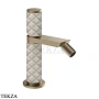 Gessi Pelle Tresse Смеситель для биде, с донным клапаном Stop&Go, 78267-432, Crème/ Finox Br. Nickel