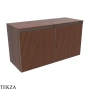Flaminia Cubika тумба под раковину подвесная 95×37×50 см, 2 дверцы, орех Noce Greca