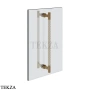 Gessi Pelle Tresse Полотенцедержатель для крепления на стекло, 60 см 78733-448, Crème/ Deep Bronze Br. PVD