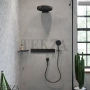 Hansgrohe Rainfinity Верхний душ 360 3jet с настенным креплением 26234140, Brushed Bronze