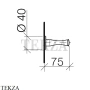 Dornbracht Madison Крючок для полотенец 83252970-00, хром глянец