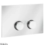Gessi Incastri Клавиша смыва для инсталляции SANIT, Villeroy&Boch 75619-031, хром глянец