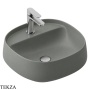ArtCeram Whisky раковина накладная круглая The.Saniglaze с 1 отверстием WHL001 15 34, Grey Olive матовый