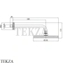 Bossini LIBERTY-GOM Душевая лейка с держателем 35 см H27740H.094, никель Brushed