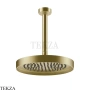 Gessi Incastri Верхняя лейка D25 с потолочным кронштейном под размер 63053-727, шампань Brushed