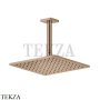 Gessi RILIEVO Потолочная душевая лейка с кронштейном 59155-030, Copper глянец